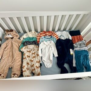 Assorted 6-9 month baby clothes
